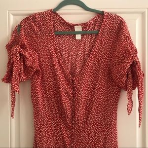 H&M midi printed dress